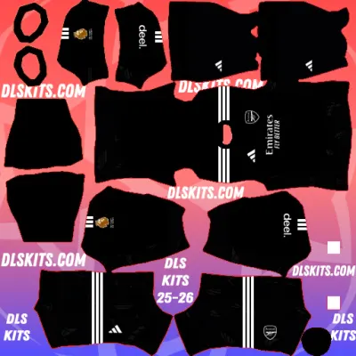 Arsenal FC 2026-27 Dream League Soccer Kits 512×512 For DLS 26 Arsenal Goalkeeper Third Kit 2026 for Dream League Soccer 26 DLS Kits 512x512