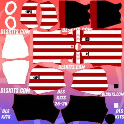 Home Sunderland 2026-27 Dream League Soccer Kits 512×512 For DLS 26