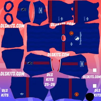 Manchester United 2026-27 Dream League Soccer Kits for DLS 26 Away Manchester United 2026-27 Dream League Soccer Kits for DLS Kits 26