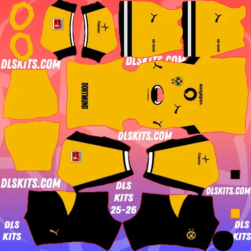 Borussia Dortmund 2026-27 Dream League Soccer Kits URL for DLS 26