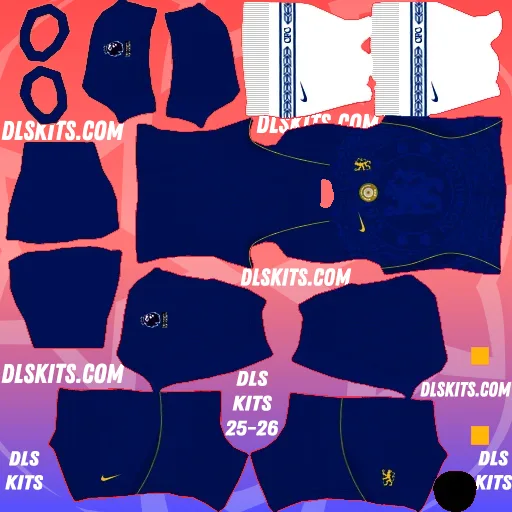 Chelsea FC 2026-27 Dream League Soccer Kits 512×512 For DLS 26