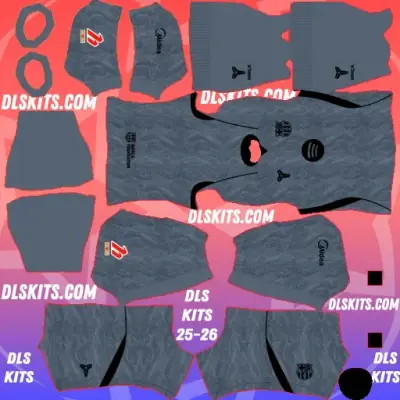 Goalkeeper Away Barcelona 2026-27 DLS Kits for Dream League Soccer