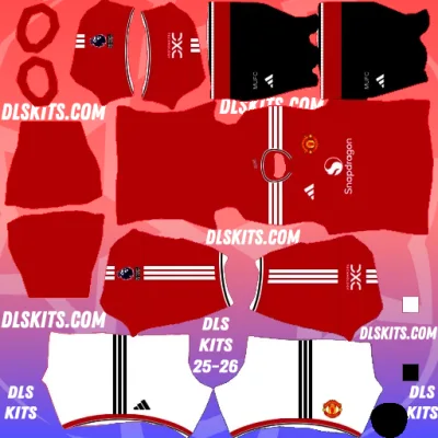 Manchester United 2026-27 Dream League Soccer Kits for DLS 26 Home Manchester United 2026-27 Dream League Soccer Kits for DLS 26